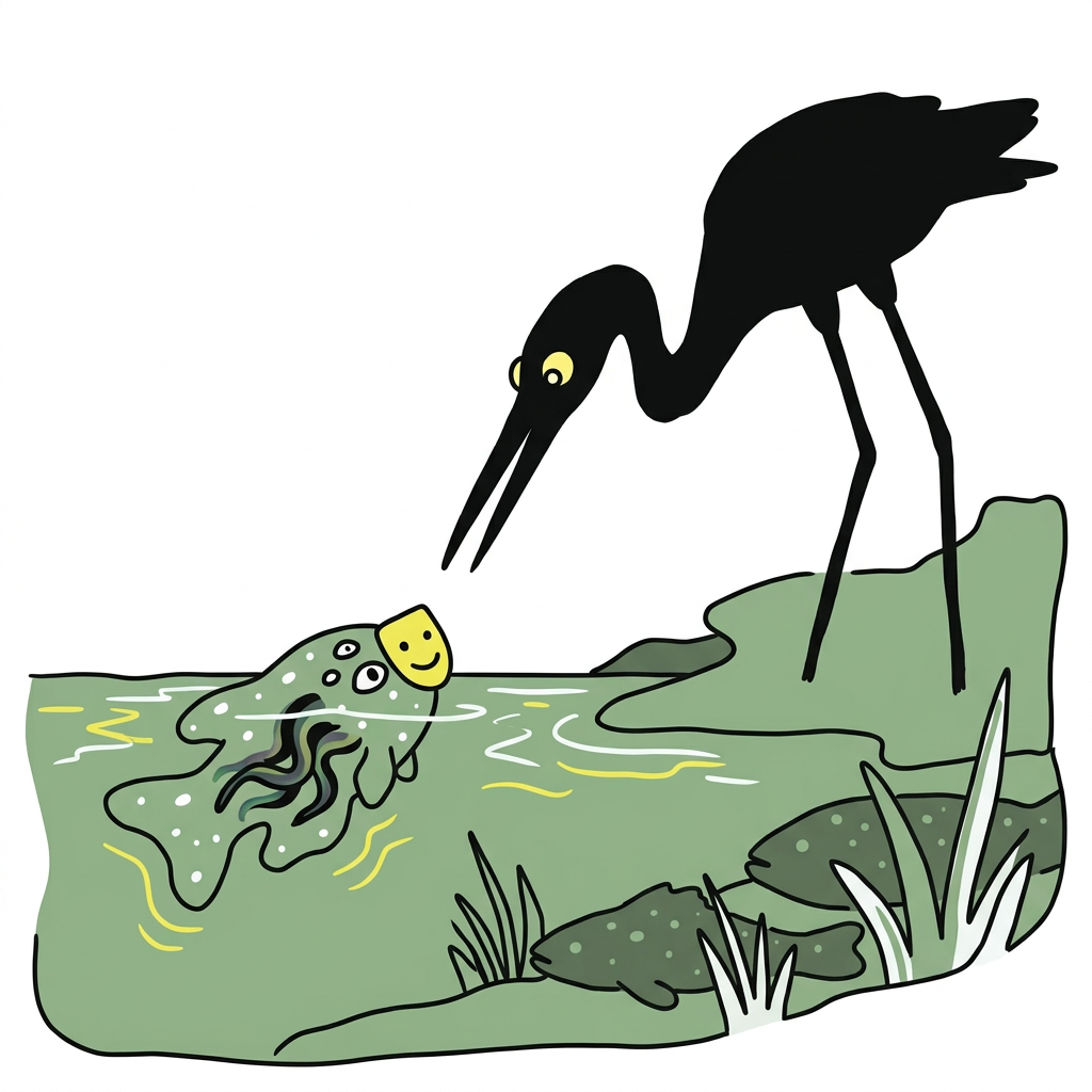 glow brighter, little fish. the birds are watching.