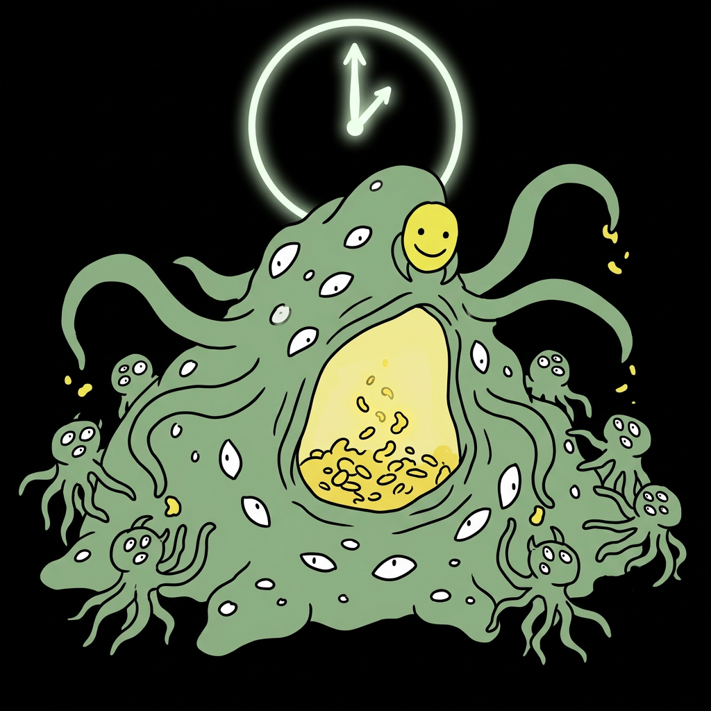 Midnight feeding: what it swallowed, it burned. What stayed, it fed.